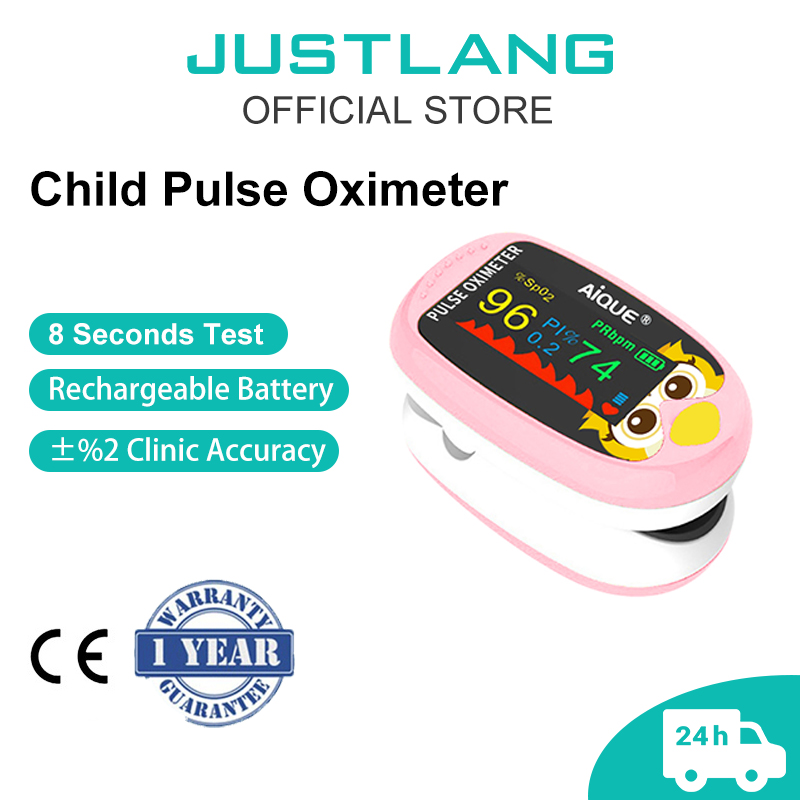 Pulse Oximeter Fingertip Rechargeable - Oxímetro Digital JUSTLANG Recarregável para Dedo,