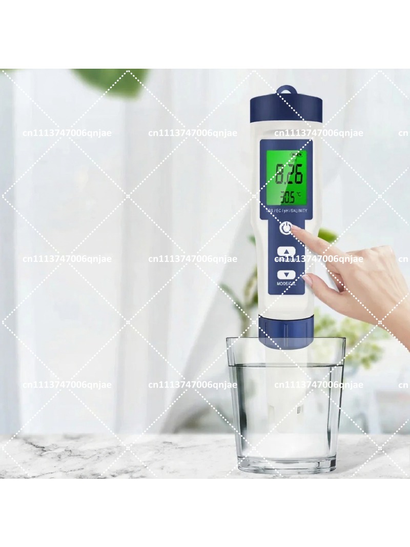 Ph Meter Digital Water Tester - Medidor digital 5 em 1 para