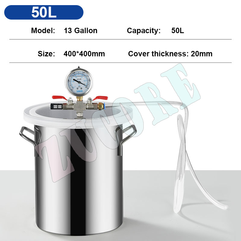 Vacuum Chamber Kit With Pump - Câmara de vácuo de aço inoxidável,