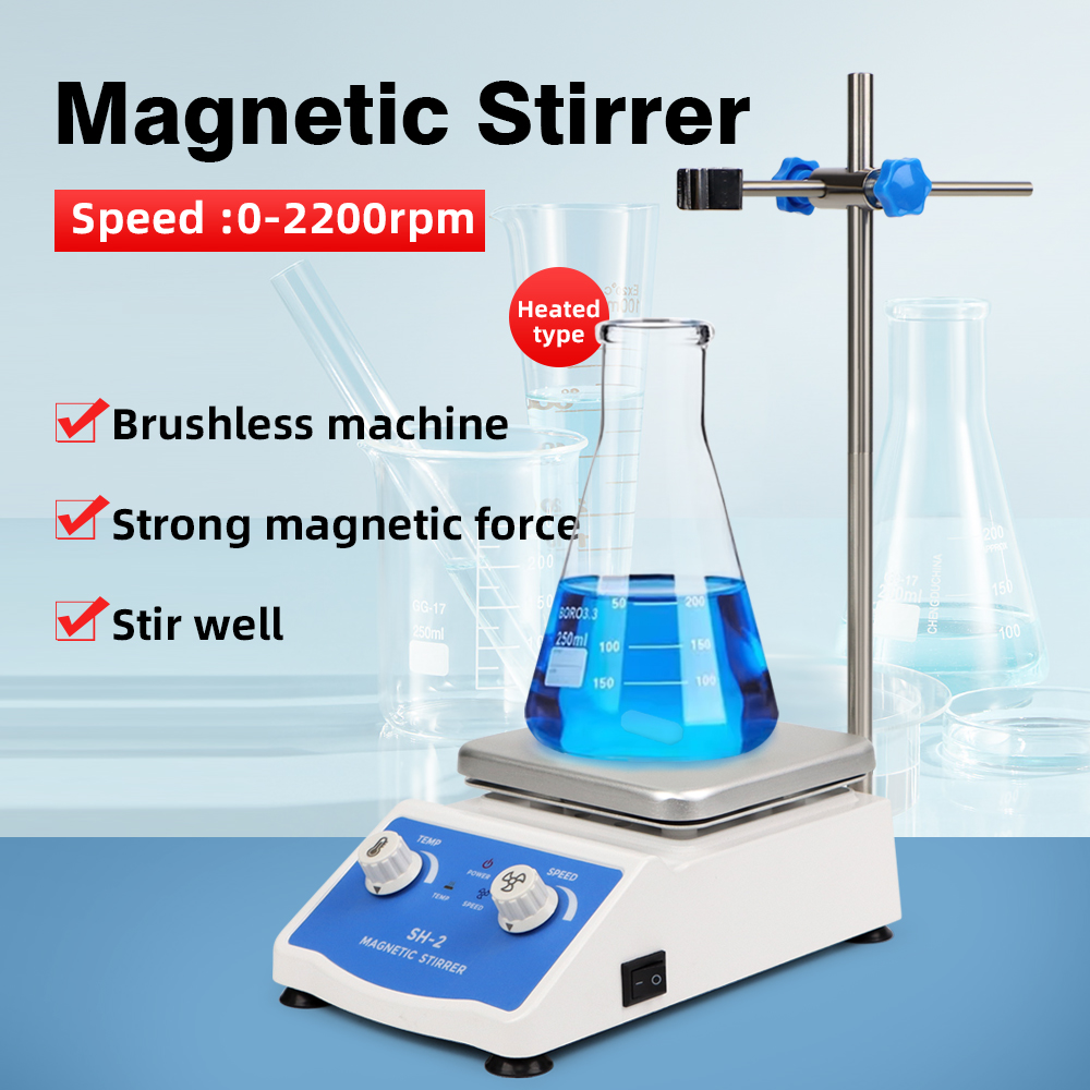 Lab Magnetic Stirrer Hot Plate - SH-2 Aquecimento Agitador Magnético 2000ml Máquina