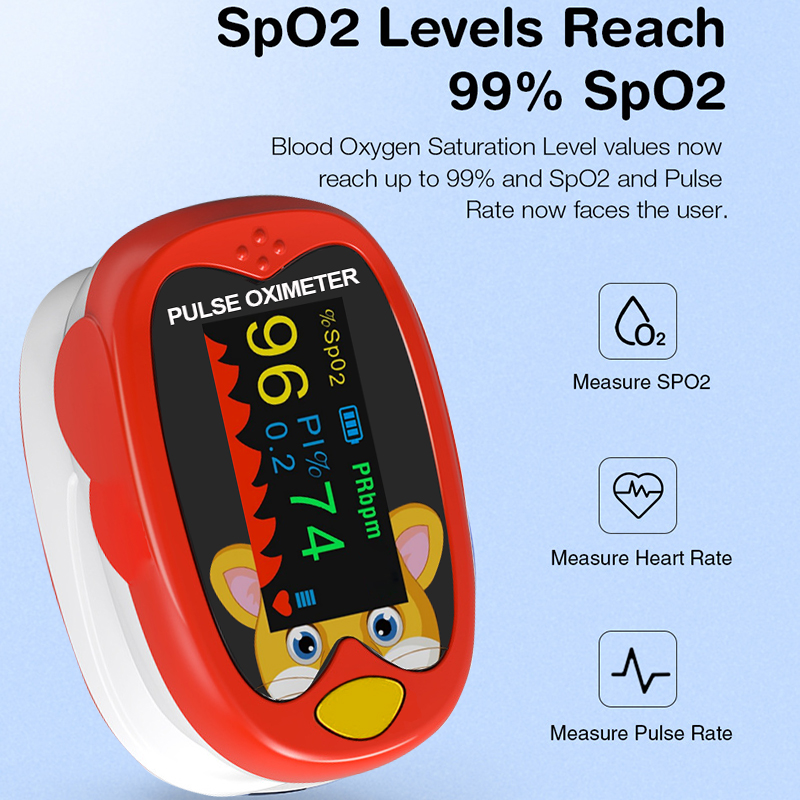 Pulse Oximeter Fingertip Rechargeable - Oxímetro de Pulso de Carregamento USB,