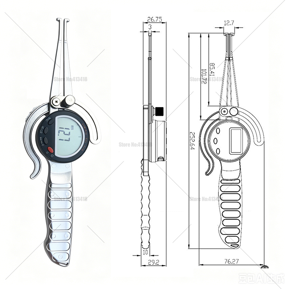 Paquímetro digital externo de  - Digital Caliper 150Mm Stainless Steel avaliação e preço