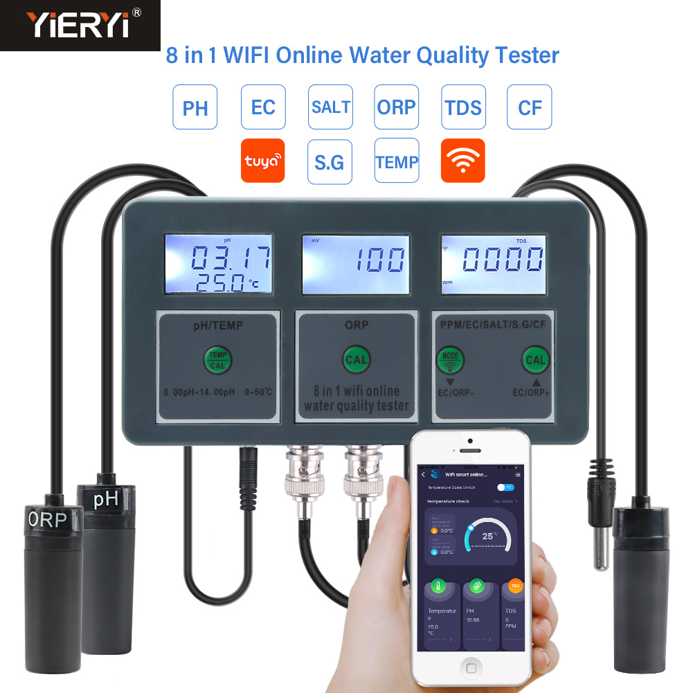 Medidor de ph inteligente wi-f - Ph Meter Digital Water Tester avaliação e preço