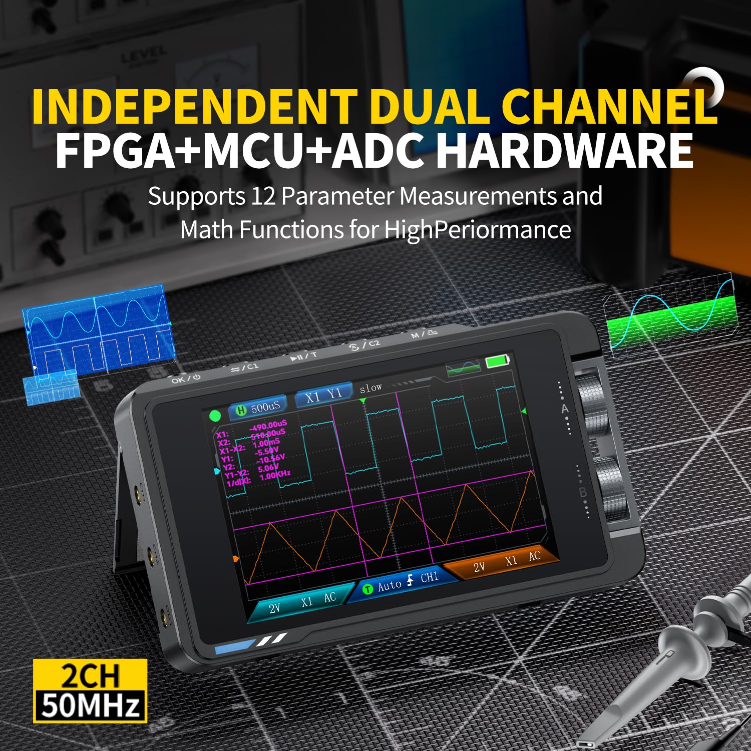 Osciloscópio digital FNIRSI DS - Fnirsi Digital Oscilloscope Handheld avaliação e preço