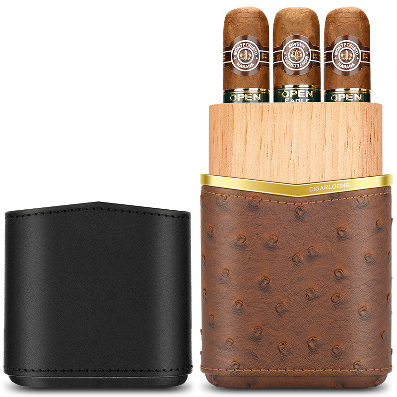 Estojo de couro para charutos  - Packaging avaliação e preço
