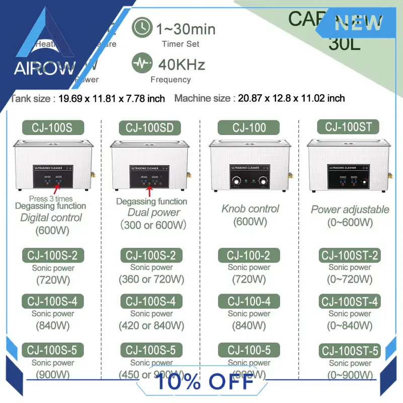 Máquina de Limpeza Ultrassônic - Ultrasonic Cleaner 30L Industrial avaliação e preço