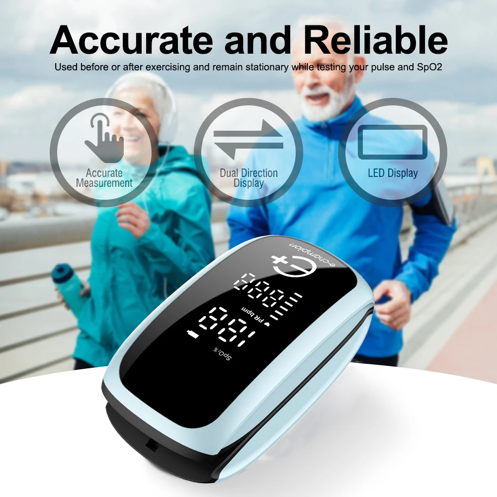 Oxímetro de Pulso Recarregável - Pulse Oximeter Fingertip Rechargeable avaliação e preço